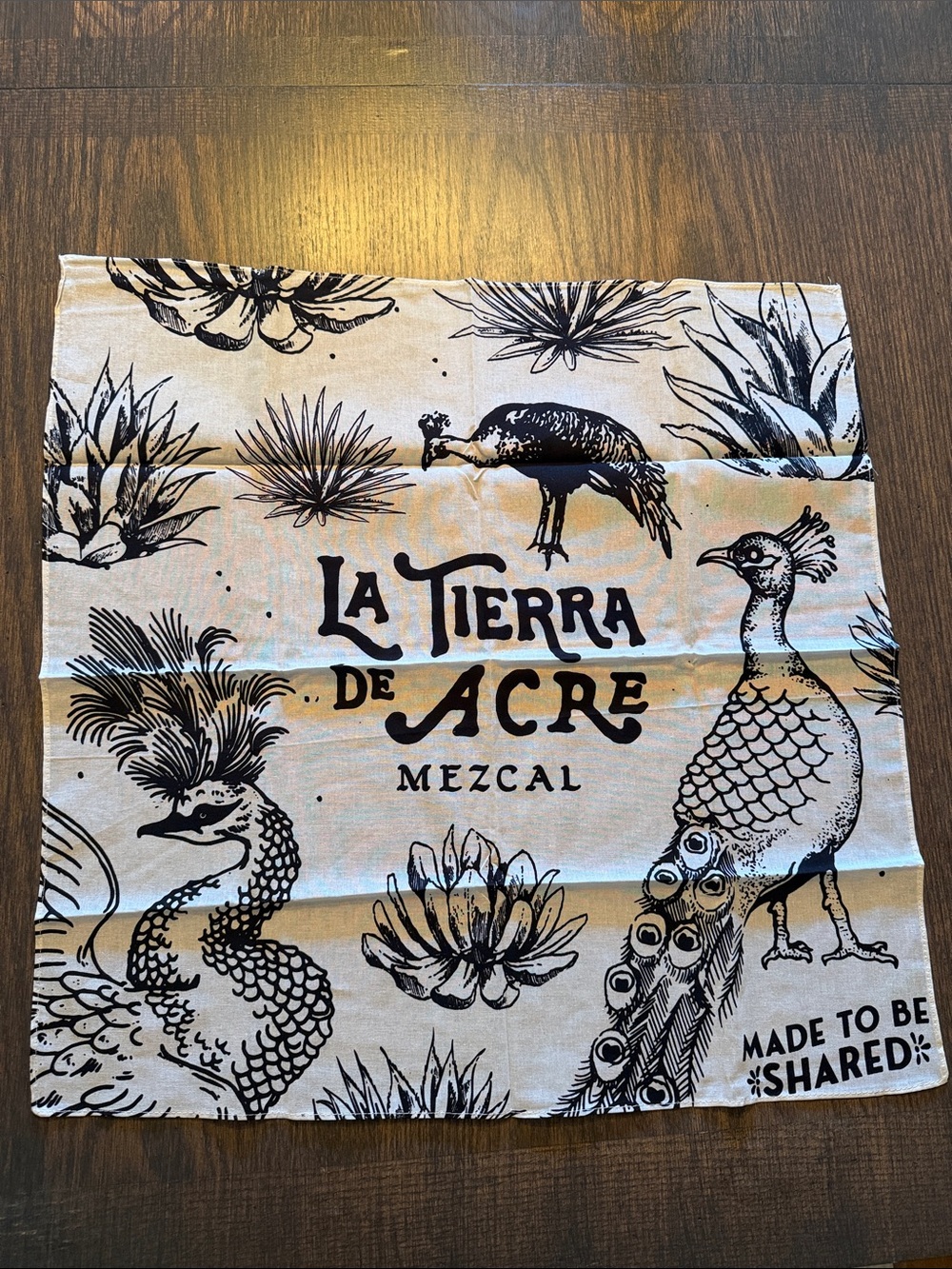 Hanker Chief Bandana with Agave and Peacocks Mezcal